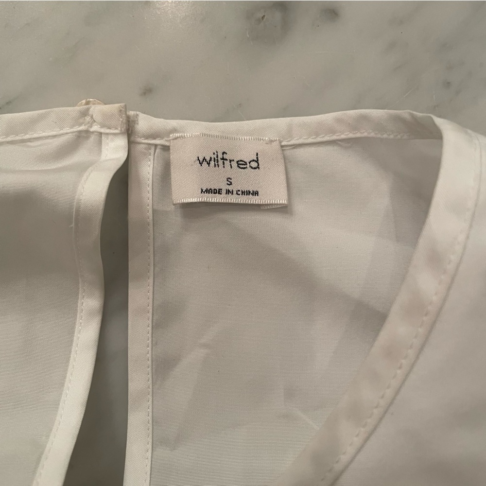 ARITZIA Wilfred Fantasy Blouse - White - Small - Picture 6 of 7